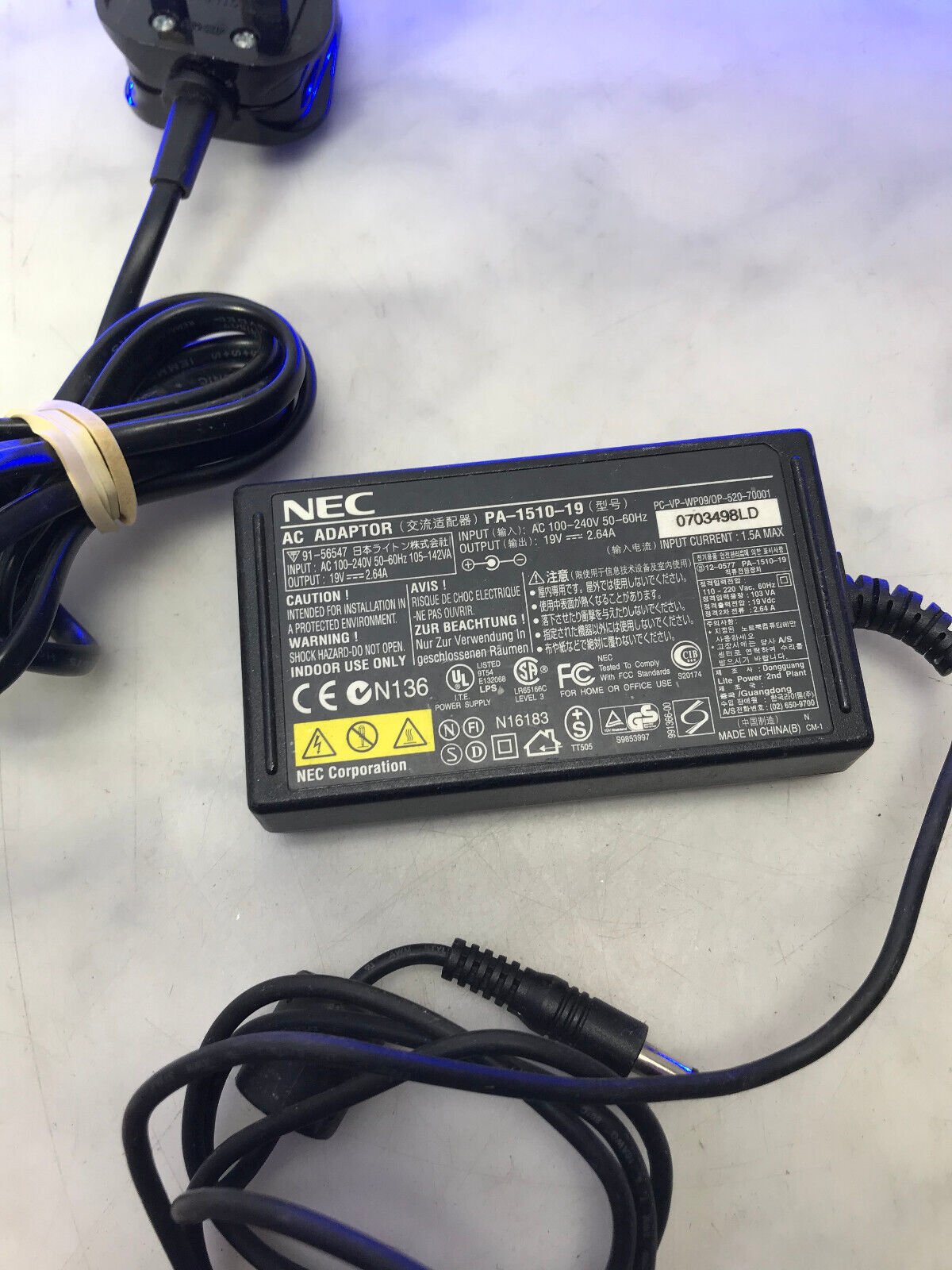 *Brand NEW* NEC 19V 2.64A AC Adaptor Pa1510 PA-1510-19 for Fujitsu Lifebook U937 Power supply